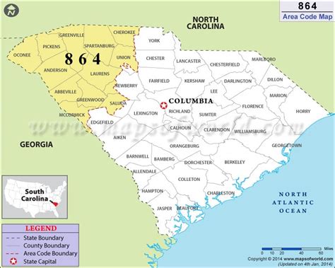 864 area code and time zone|which area code is 864.